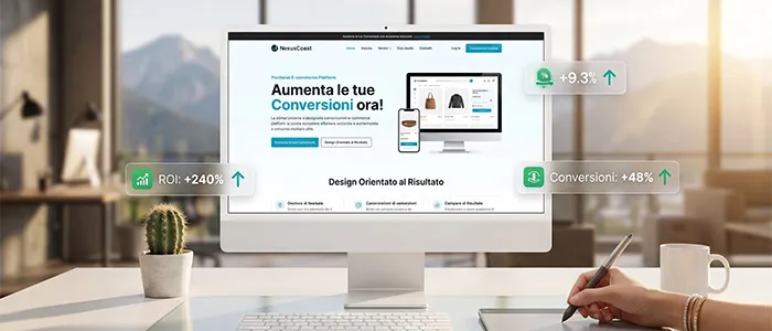 Schermata di un sito web per servizi NCC con modulo di prenotazione transfer