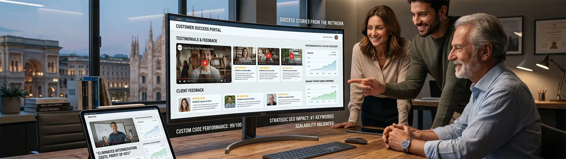 Recensioni e testimonianze clienti per realizzazione siti web e posizionamento SEO sui motori di ricerca a Salerno.